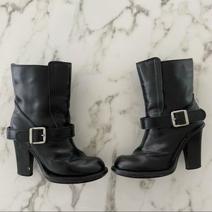 Chloe moto ankle boots